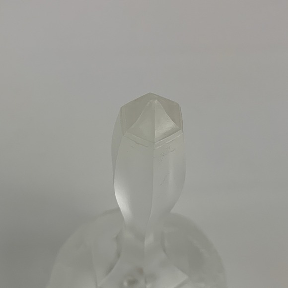 Vintage Fenton Strawberry Pressed Pattern Satin Glass Bell 6" - Picture 12 of 12